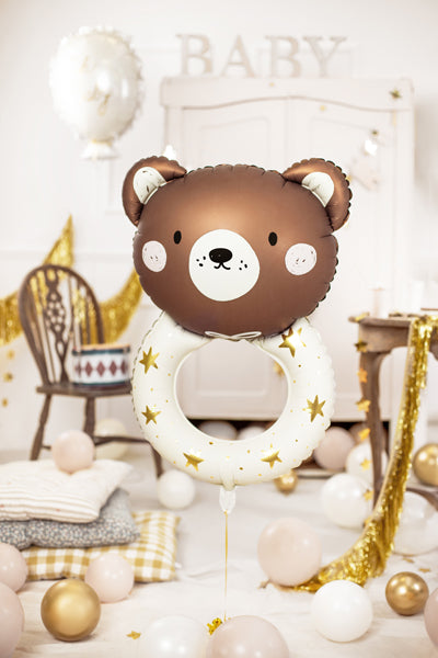 Oh Sweet Baby Teddy Rattle Foil Balloon (1pkt/1pc)