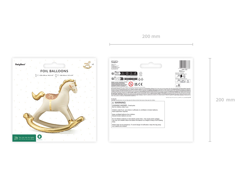 Oh Sweet Baby Rocking Horse Foil Balloon (1pkt/1pc)