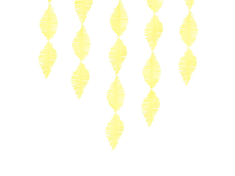 Yellow Crepe Streamers (1pkt/1pc)