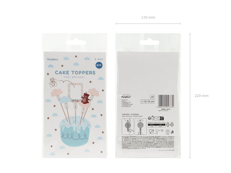 Baby Bear Cake Toppers (1pkt/5pc)