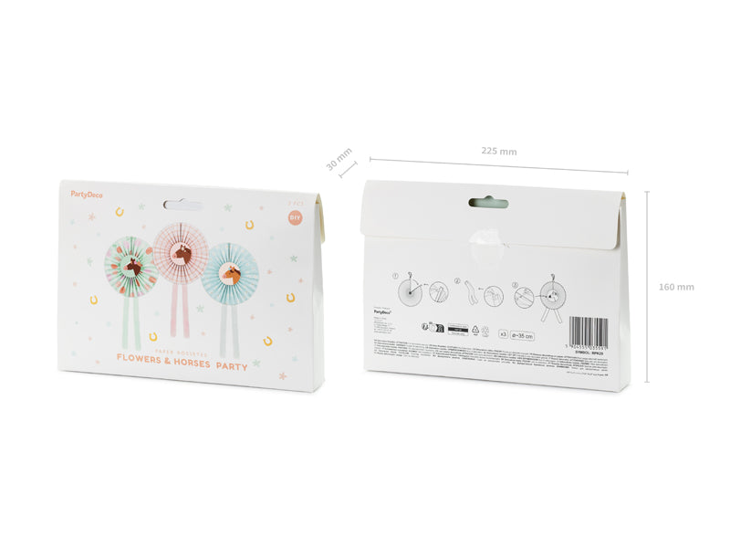 Pink Pony Club Decorative Rossettes (1pkt/3pc)