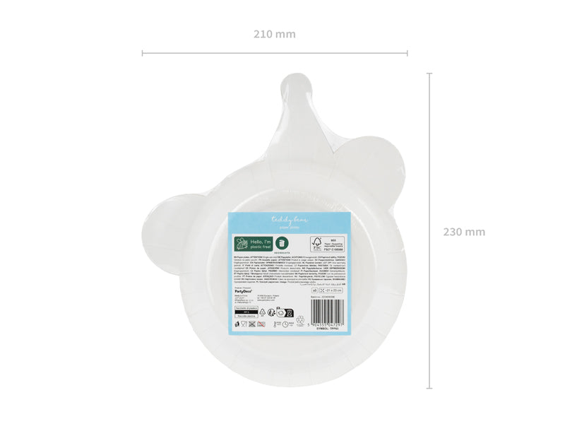 Baby Bear Paper Plates (1pkt/6pc)