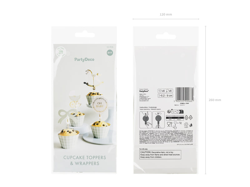 Oh Sweet Baby Food Picks and Cups (1pkt/12pcs)