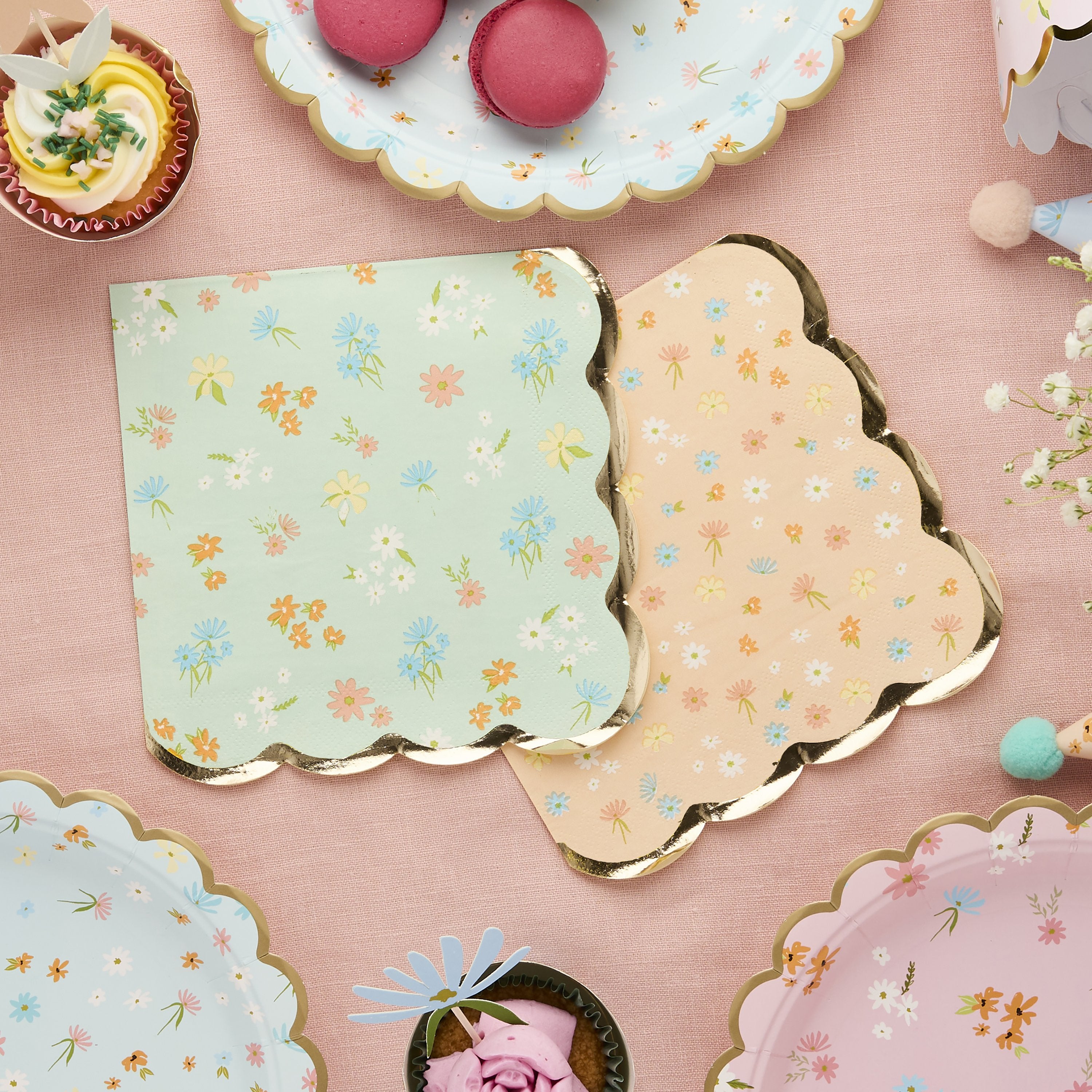 Garden Tea Party Floral Napkins (1pkt/16pcs)