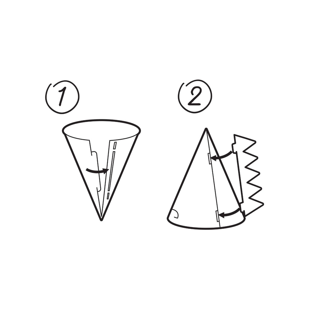 Dino Party Hats (1pkt/6pc) - Party Lane 