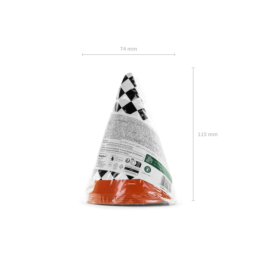 Too Fast Party Hats (1pkt/6pc) - Party Lane 