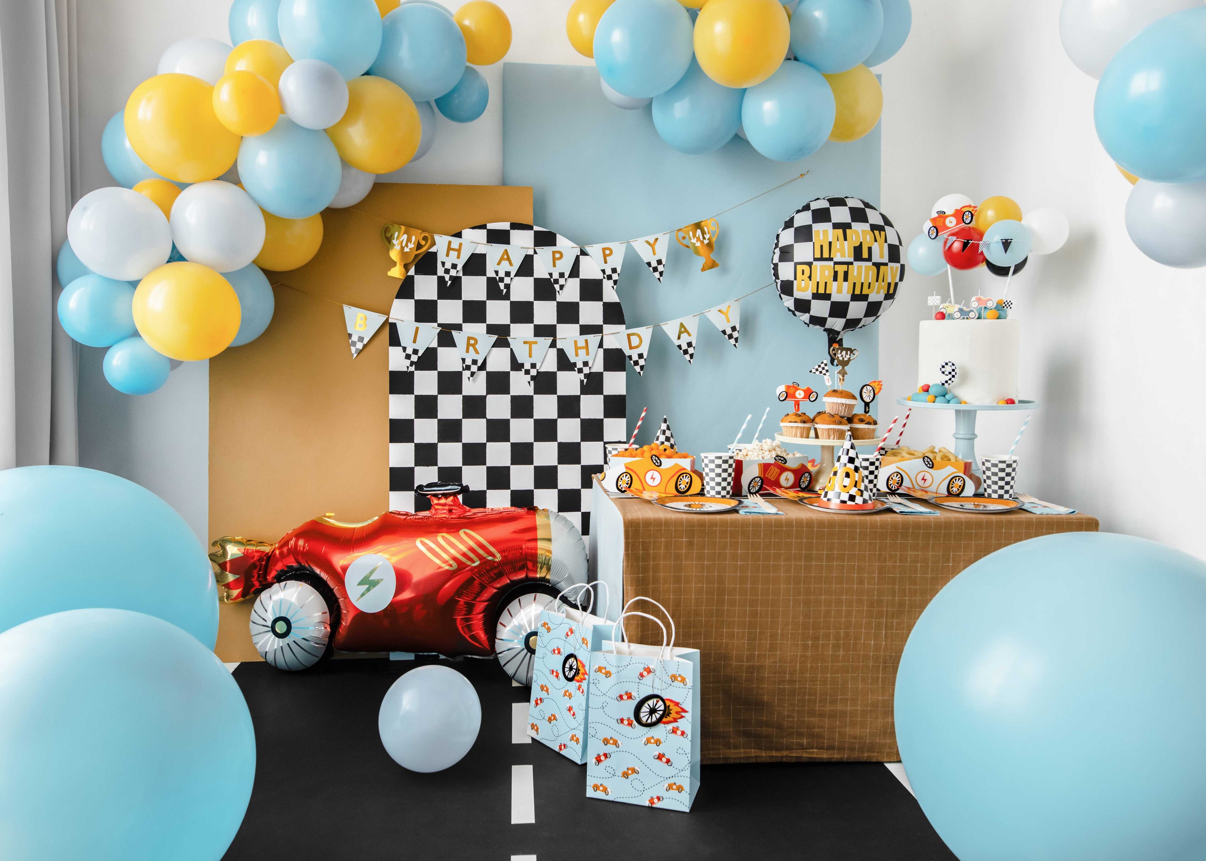 Too Fast Trophy Birthday Banner (1pc)