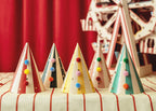 Big Top Circus Party Hats (1pkt/6pcs)