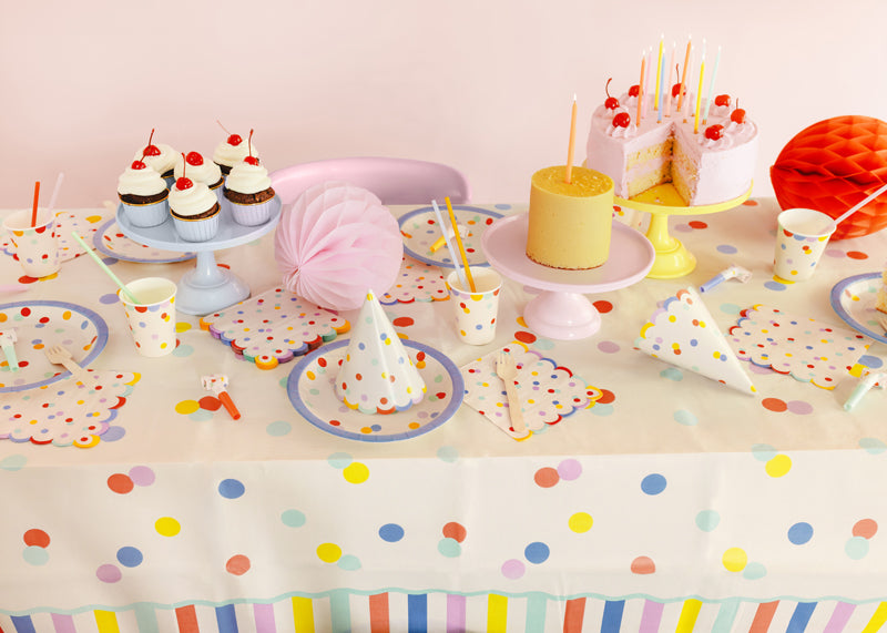 Confetti Print Party Hats (1pkt/6pcs) - Party Lane