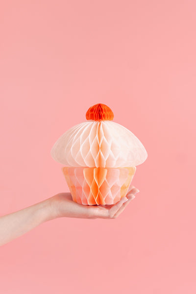 Honeycomb Cupcake Paper Decoration (1pc) - Party Lane