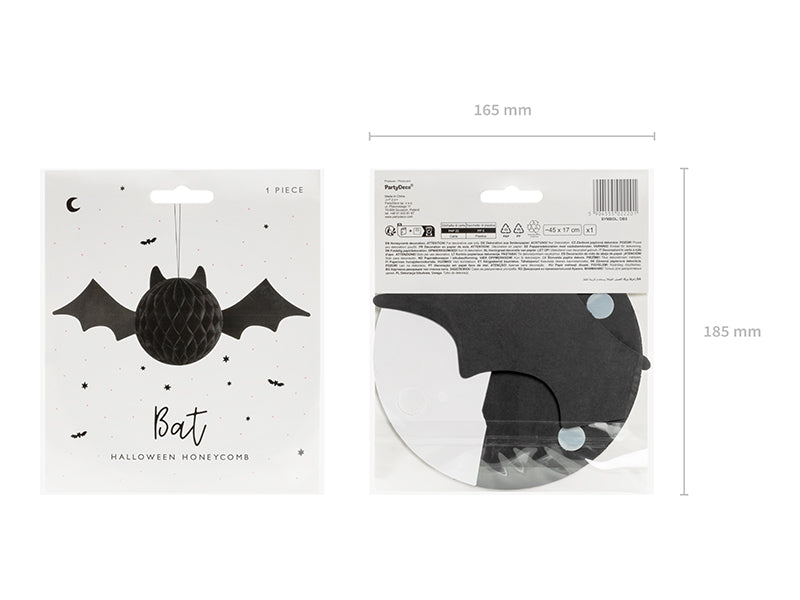 Halloween Honeycomb Shaped Bat (1pkt/1pc)