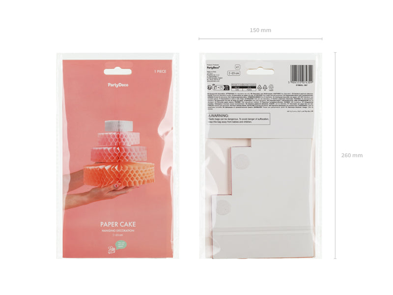 Honeycomb Cake Paper Decoration (1pc) - Party Lane