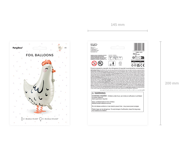 Easter Hen Foil Balloon (1pkt/1pc) - Party Lane 