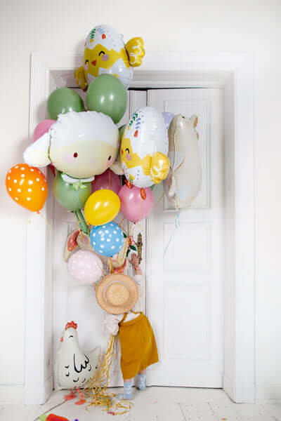 Easter Lamb Foil Balloon (1pkt/1pc) - Party Lane 
