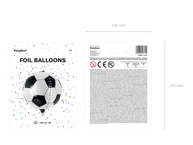 Mini Kicker Football Foil Globe (1pkt/1pcs)