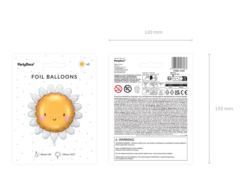 Little Rays Sunshine Foil Balloon (1pkt/1pc)