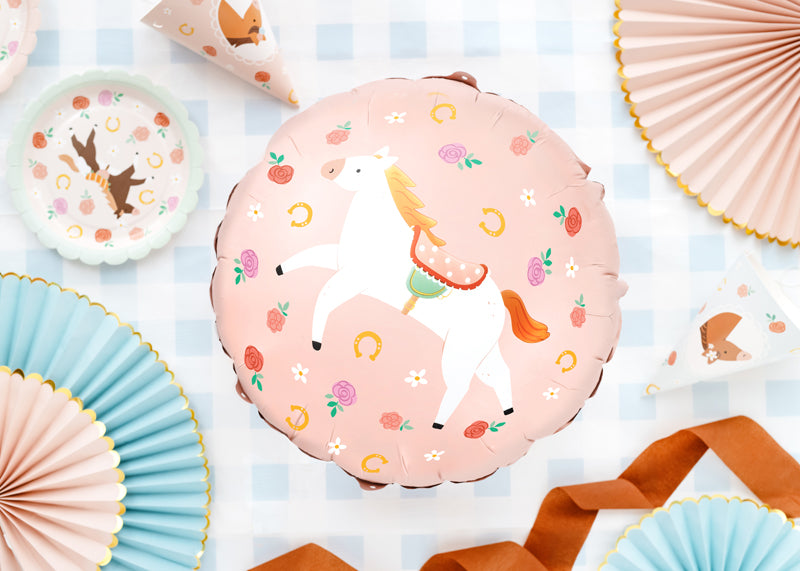 Pink Pony Club Round Foil Balloon (1pkt/1pc) - Party Lane 