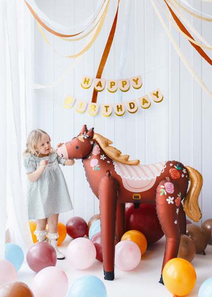 Pink Pony Club Horse Foil Balloon (1pkt/1pc) - Party Lane 