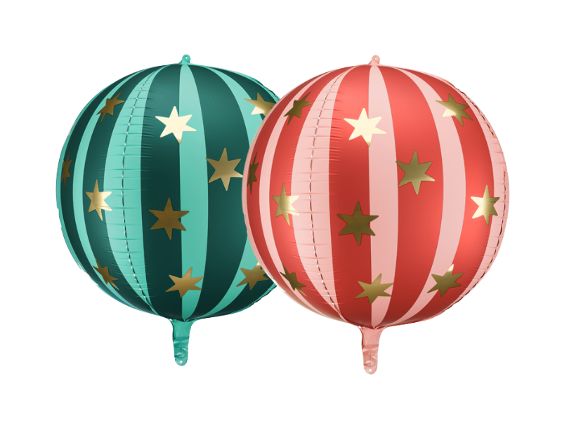 A single star-shaped balloon featuring a circus design, perfect for adding fun to any party decoration in 2 different colours