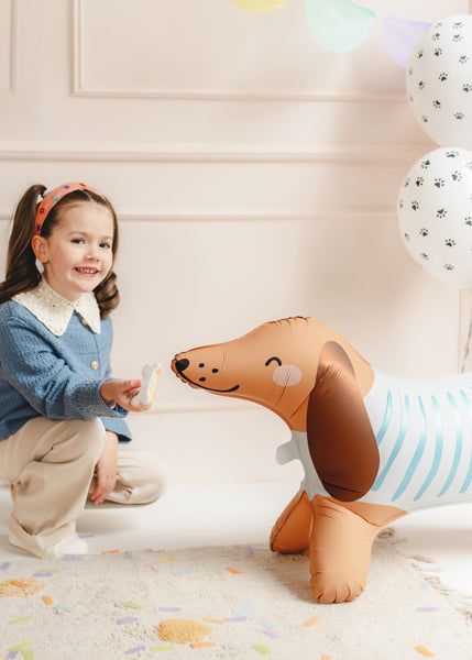 Puppy Pawty Dachshund Foil Balloon (1pcs)