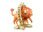 Loin Balloon jumping through ring of fire