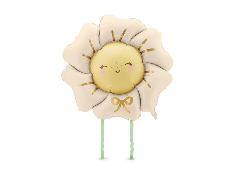 Nude flower balloon with cute face