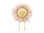 Pink flower balloon with cute face