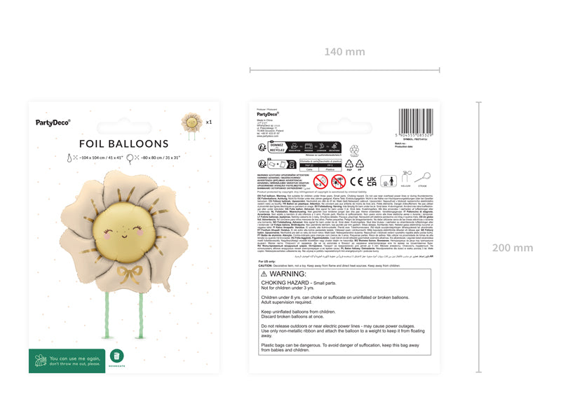 Flower balloon packaging