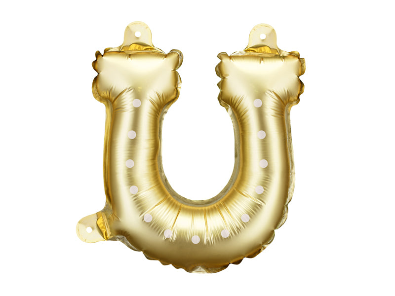 Gold horse shoe balloon
