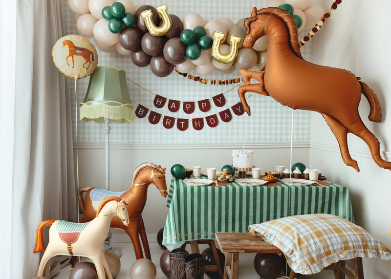 Pony Club Horse Shoe Foil Balloon (1pkt/3pc)
