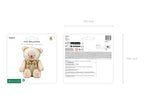 Oh Sweet Baby teddy bear foil balloon packaging showing complete product