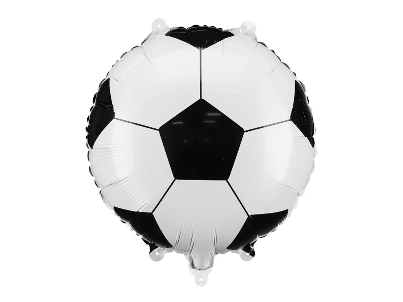 football printed balloon with black and white pattern 