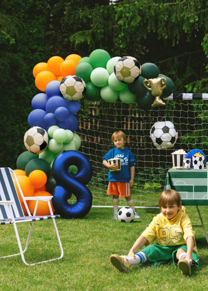 Mini Kicker Football and Trophy Foil Balloons (1pkt/4pcs)