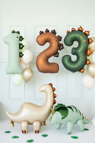 Dino Party Number Foil balloon (1pc) - Party Lane 