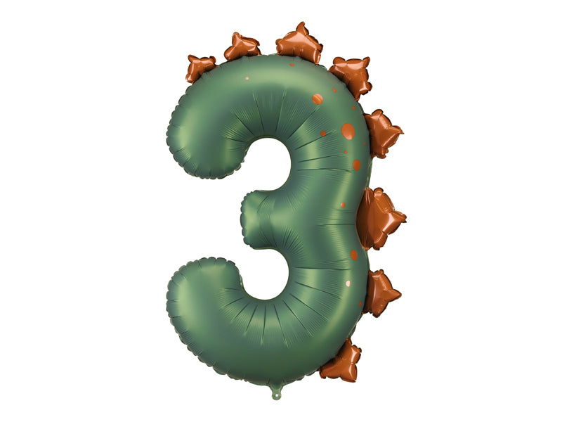 Dino Party Number Foil balloon (1pc) - Party Lane 