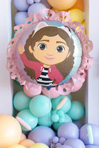 Gabby's Doll House Foil Balloon with Ruffled Edge (1pkt/1pc) - Party Lane 