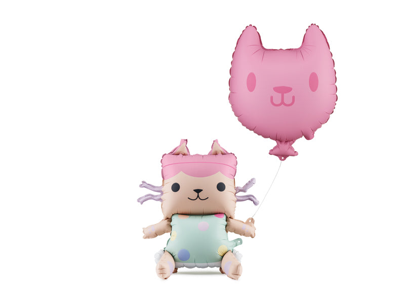 Gabby's Doll House Baby Box and Cat Foil Balloon (1pkt/2pc) - Party Lane 