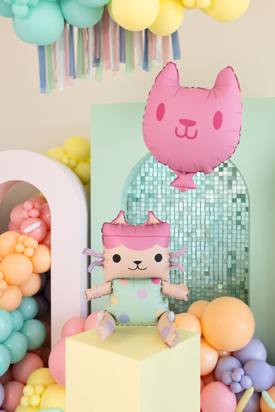 Gabby's Doll House Baby Box and Cat Foil Balloon (1pkt/2pc) - Party Lane 