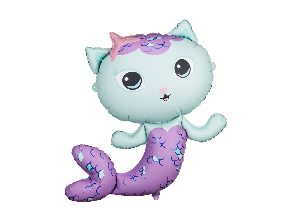 Gabby's Doll House MerCat Foil Balloon (1pkt/1pc) - Party Lane 