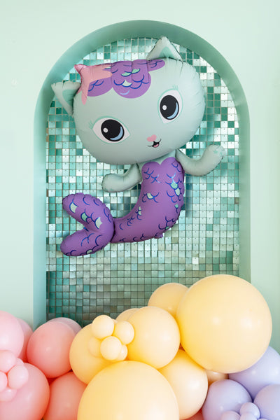 Gabby's Doll House MerCat Foil Balloon (1pkt/1pc) - Party Lane 