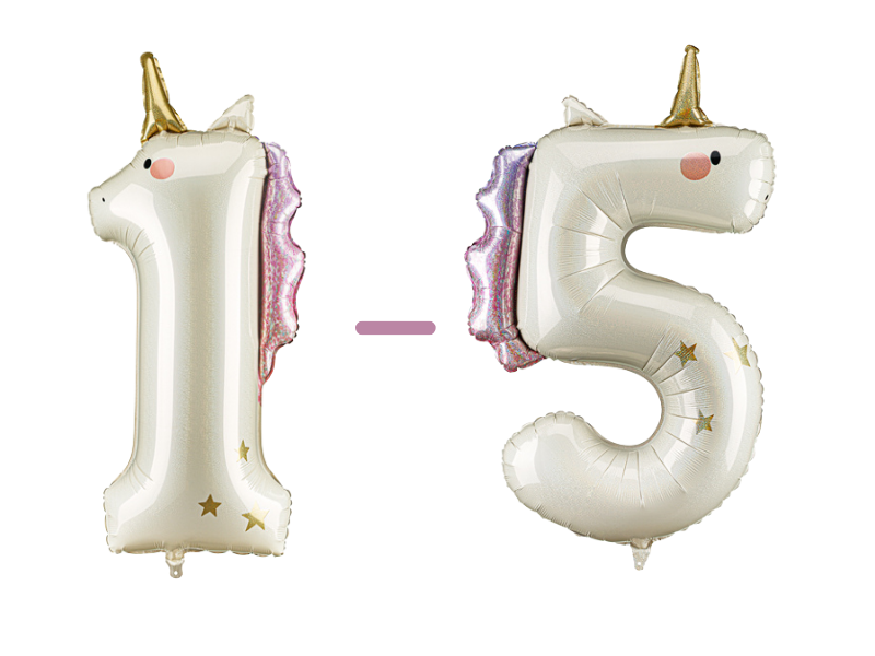 Fairytale Magic Number Balloons (1pkt/1pc) - Party Lane 