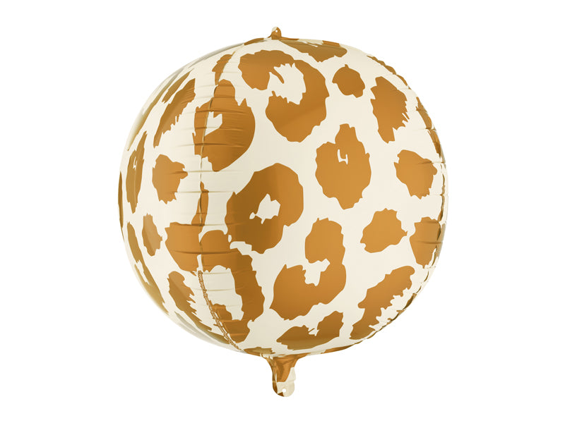 Cheetah Print Foil Balloon Globe (1pkt/1pc) - Party Lane
