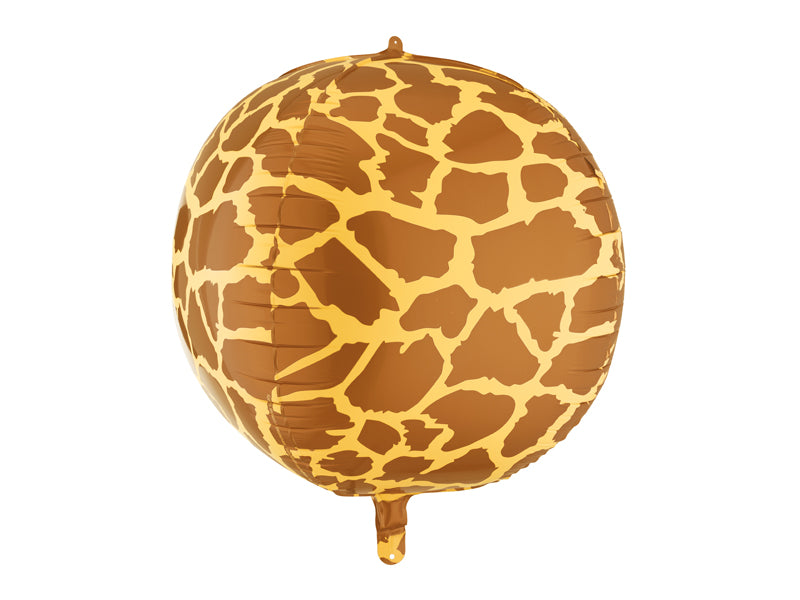 Giraffe Print Foil Balloon Globe (1pkt/1pc) - Party Lane
