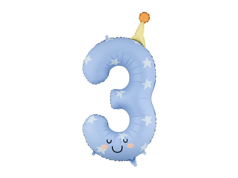 Colourful Foil Balloon Numbers (1pkt/1pc) - Party Lane