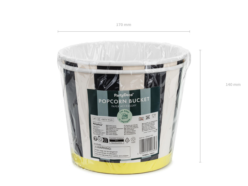 Mini Kicker Snack Buckets (1pkt/2pcs) - Party Lane 