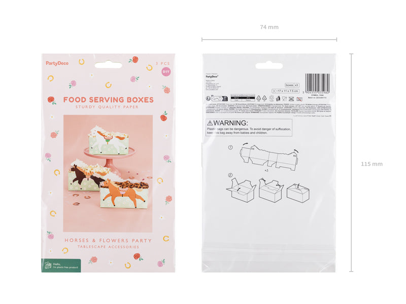 Pink Pony Club Snack Boxes (1pkt/3pc)