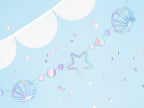 Making Waves seashell banner detail showing pastel scallop shell shapes and details