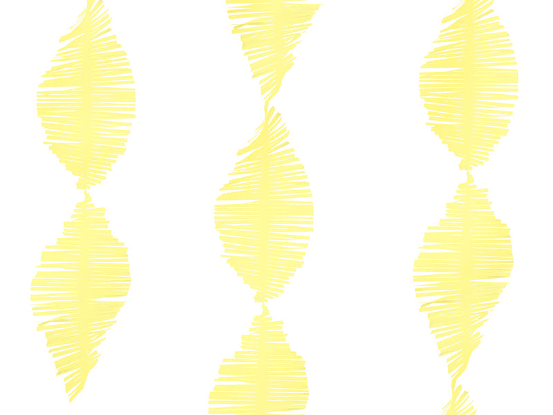 Yellow Crepe Streamers (1pkt/1pc)