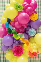 Rainbow Paper Fan Garland (1pc) - Party Lane