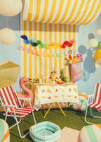 Rainbow Paper Fan Garland (1pc) - Party Lane